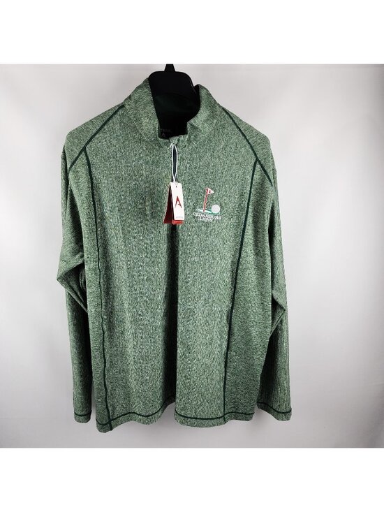 Antigua Other - Antigua Jacket Mens 2XL Green 1/4 Zip Desert Dry Wicking Pullover Golf NWT